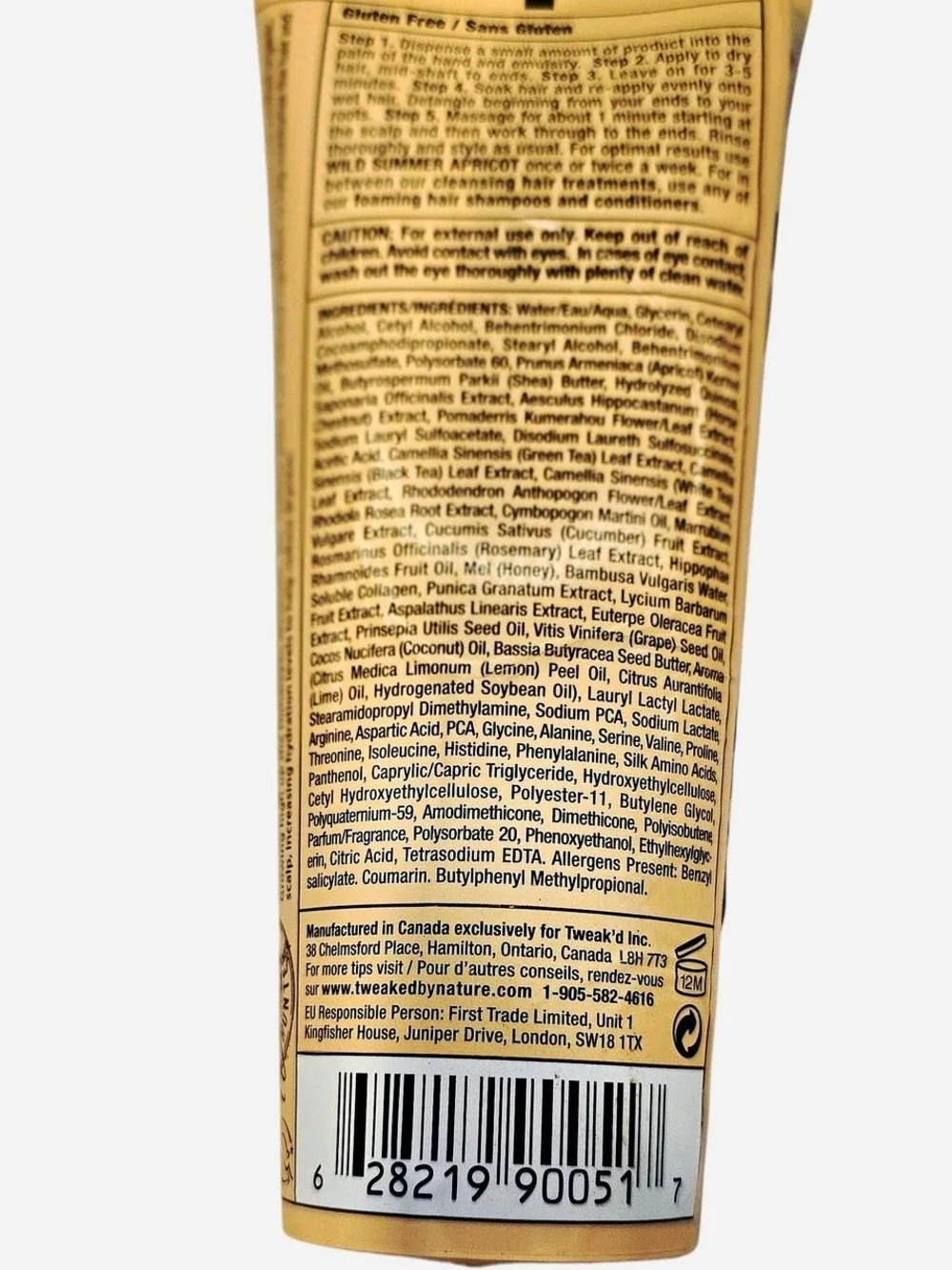 tweak'd by nature Wild Summer Apricot Cleansing Hair Treatment